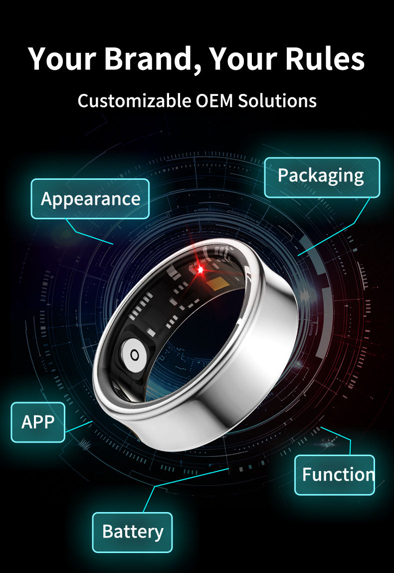 ELYSINE AI Smart Ring - Health & Sleep Tracker Apple Health Sync