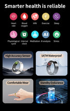ELYSINE AI Smart Ring - Health & Sleep Tracker Apple Health Sync